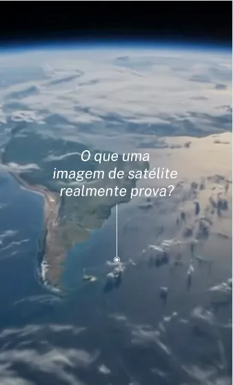 Imagem de satélite da costa brasileira, ilustrando o post "O que uma imagem de satélite realmente prova?"